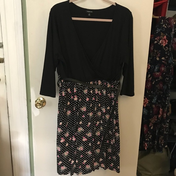 Torrid Polka Dot and Floral Dress - Picture 3 of 5